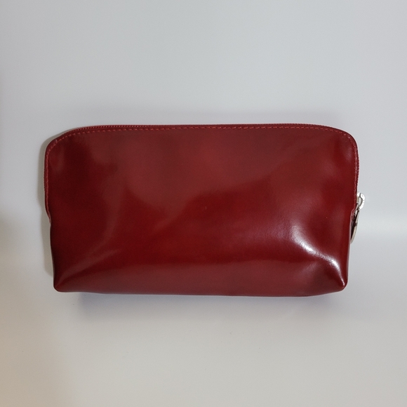 Furla Cosmetic Bag Burgundy Red NWT - Picture 2 of 3